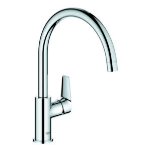 BauEdge kjøkkenbatteri C-spout, krom