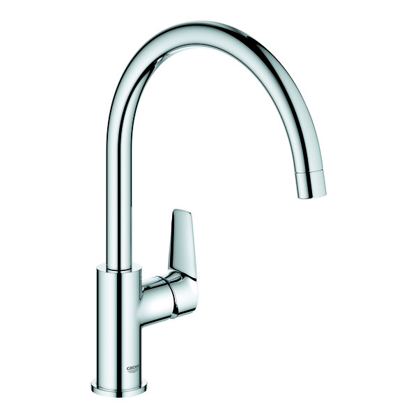 BauEdge-kjokkenbatteri-C-spout-krom_4222397_Armatur_Kjokkenkran BauEdge kjøkkenbatteri C-spout, krom