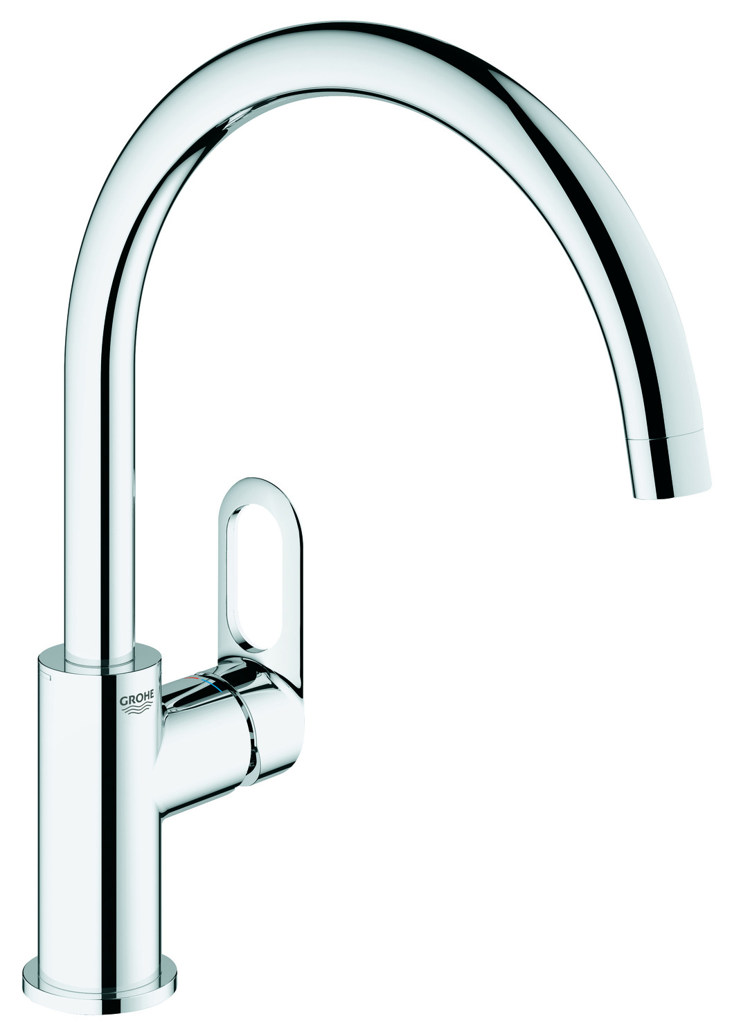 BauFlow-kjokkenbatteri-C-tut-krom_4221788_Armatur_Kjokkenkran BauFlow kjøkkenbatteri C-tut, krom