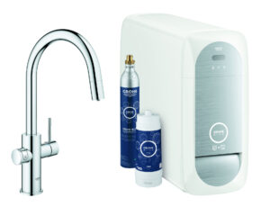 Blue Home C-tut startsett m/uttrekk tut, krom