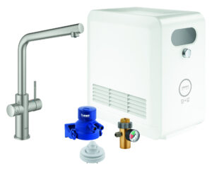Blue Proff kjøkkenbatteri L-tut startsett, uten CO2/filter/adapter, supersteel