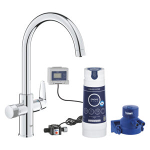Blue Pure BauCurve kjøkkenbatteri C-tut, Start-set