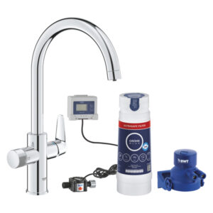 Blue Pure BauCurve kjøkkkenbatteri C-tut, ultrasafe
