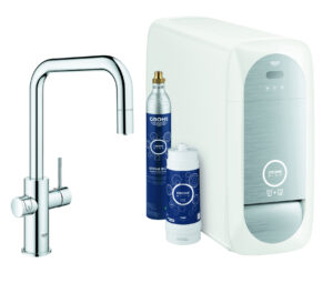 Blue home U-tut startsett m/uttrekk tut, krom