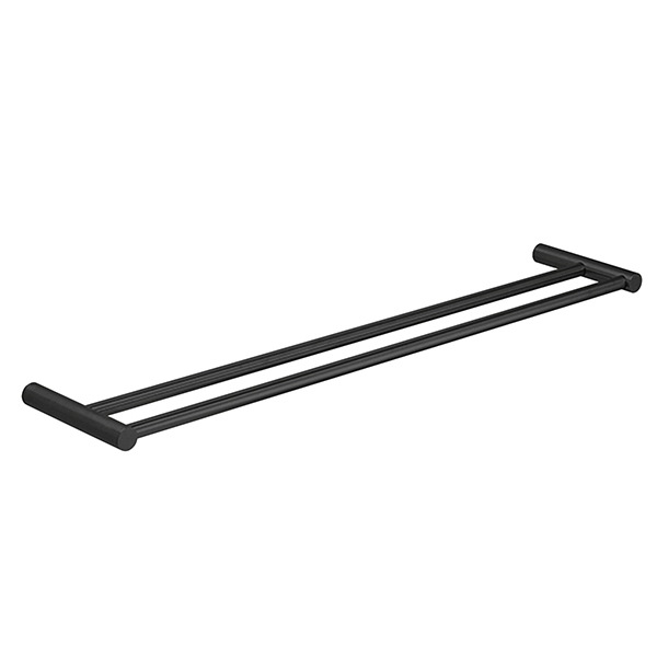 Choice-handklestang-60x12-dobbel-matt-sort_7001579 Choice håndklestang 60x12 dobbel, matt sort - Image 1