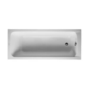 D-Code badekar med avløp i siden, 1700x700 mm