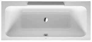 DuraStyle badekar f/innbygging 2 ryggstøtter, 1800x800 mm
