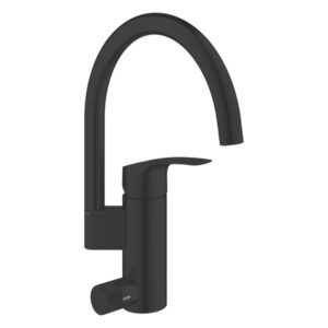 Eurosmart kjøkkenbatteri C-tut, m/avstengning, matte black
