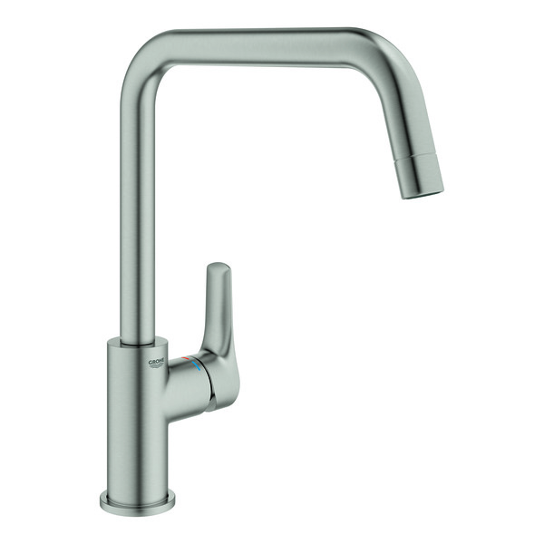 Eurosmart-kjokkenbatteri-U-tut-supersteel_4222983_Armatur_Kjokkenkran Eurosmart kjøkkenbatteri U-tut, supersteel