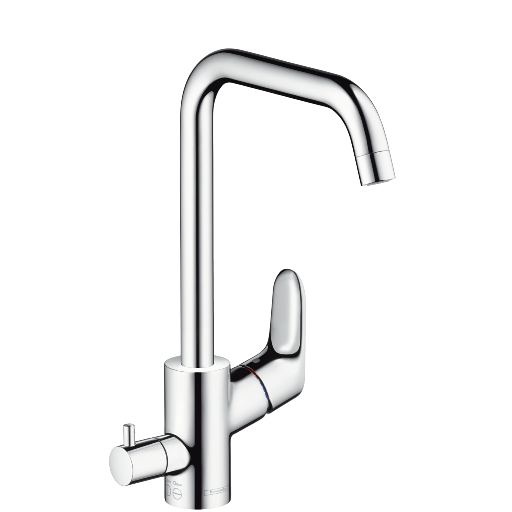 Focus-M41-kjokkenbatteri-260-mhoy-svingbar-tut-mavstengning-krom_4242248_Armatur_Kjokkenkran Focus M41 kjøkkenbatteri 260, m/høy svingbar tut m/avstengning, krom