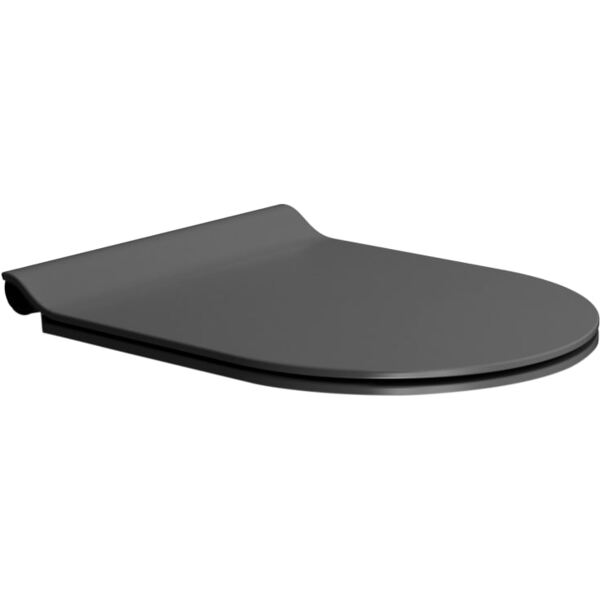 GSI-Pura-Slim-toalettsete-msoftclose-og-quick-release-matt-sort-455x365-mm_1488496 GSI Pura Slim toalettsete m/softclose og quick release, matt sort, 455x365 mm - Image 1