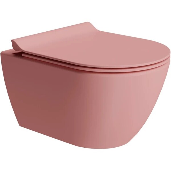 GSI-Pura-veggskal-uspylekant-matt-rosa-500x360-mm_1432664 GSI Pura veggskål u/spylekant, matt rosa, 500x360 mm - Image 1