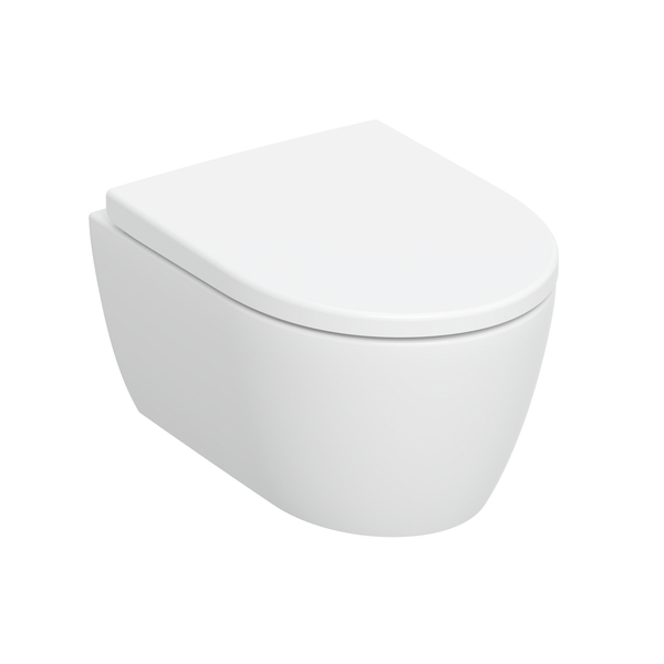 Geberit-iCon-Kompakt-veggskal-Turboflush-med-sete_1475828 Geberit iCon Kompakt veggskål Turboflush, med sete - Image 1