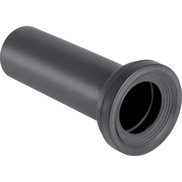 Geberit-tilkoblingsror-ftoalett-svart-90mm_6165864 Geberit tilkoblingsrør f/toalett, svart 90mm - Image 1