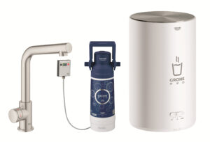 Grohe Red II Mono kjøkkenbatteri L-tut M, supersteel