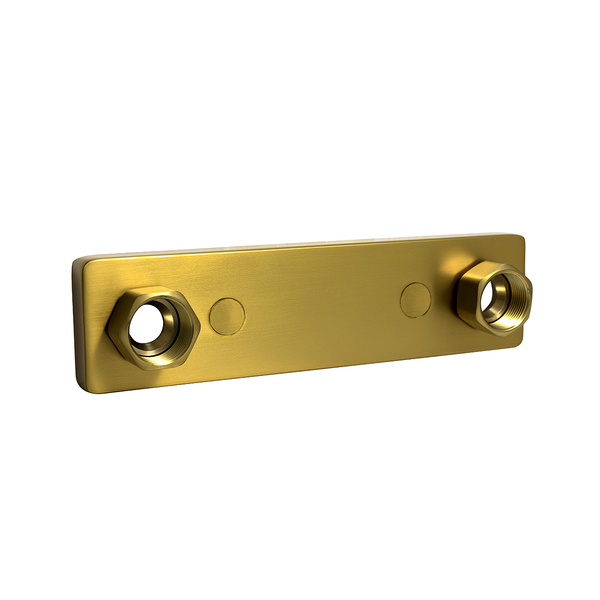 Hafa-feste-for-blandebatteri-design-borstet-messing-G20-15-Pex_1458949 Hafa feste for blandebatteri design børstet messing, G20 15 Pex - Image 1