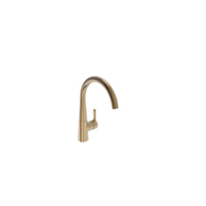 Inspera kjøkkenbatteri 3030F-81, m/svingbar tut, børstet bronse