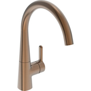 Inspera kjøkkenbatteri 3035F-81, m/avstengning 3V, børstet bronse