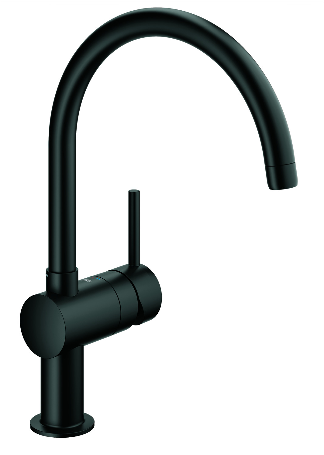 Minta-kjokkenbatteri-C-tut-svingbar-velvet-black_4220707_Armatur_Kjokkenkran Minta kjøkkenbatteri C-tut svingbar, velvet black