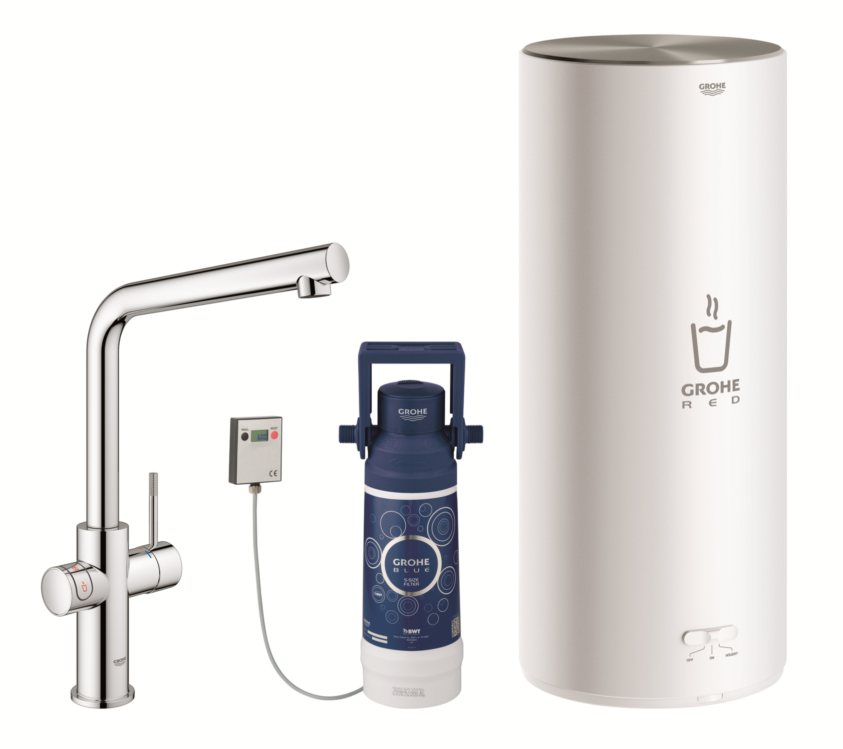 Red-Duo-kjokkenbatteri-m.bereder-L-tut_4223134_Armatur_Kjokkenkran Red Duo kjøkkenbatteri m.bereder L-tut