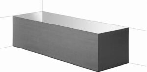 Starck møbelpanel, høyre hjørne, til 180*80 kar, 1790x790 mm