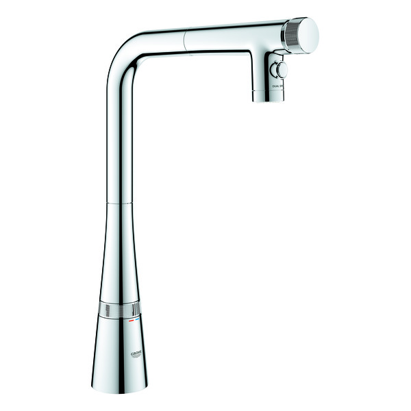 Zedra-SmartCtrl-L-kjokkenbatteri-dual-spray-krom_4224812_Armatur_Kjokkenkran Zedra SmartCtrl L kjøkkenbatteri, dual spray krom