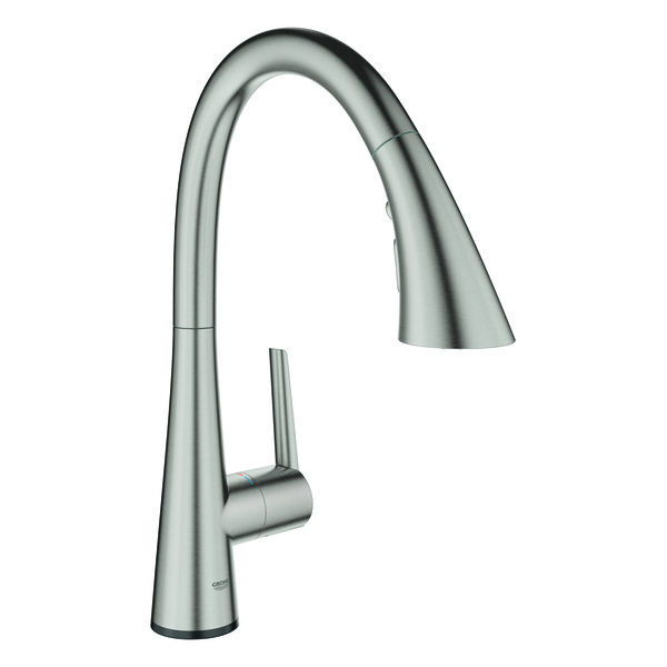 Zedra-Touch-kjokkenbatteri-C-tut-supersteel_4222426_Armatur_Kjokkenkran Zedra Touch kjøkkenbatteri C-tut, supersteel