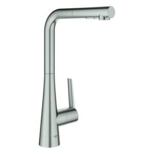 Zedra kjøkkenbatteri C-tut dual spray, supersteel