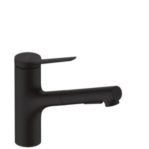 Zesis M33 kjøkkenbatteri 150 2jet, sBox lite m/uttrekkbar dusj, matt sort