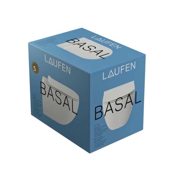 Laufen-Basal-veggskal-rimless-mSCQR-sete-540x350x360_3232751 Laufen Basal veggskål rimless, m/SC/QR sete 540x350x360 - Image 1
