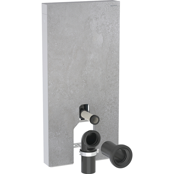Monolith-modul-101-cm-fgulvtoalett-betongstrukturalu_6166281 Monolith modul 101 cm f/gulvtoalett, betongstruktur/alu - Image 1