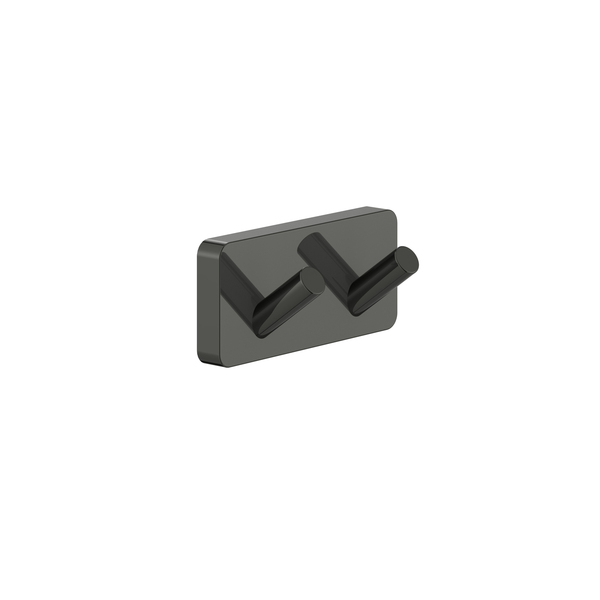 Peek-handklehenger-2-Krok-sort-krom-85x35x40-mm_7538906 Peek håndklehenger 2-Krok, sort krom, 85x35x40 mm - Image 1