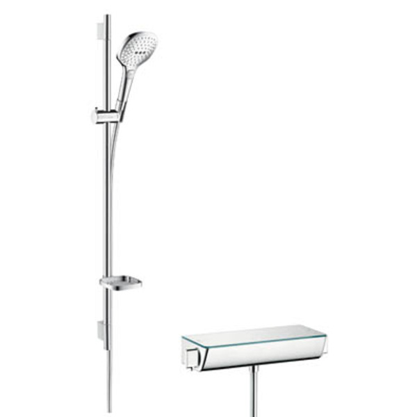 Raindance-Select-E-dusjpakke-120-3jet-mdusjstang-90-cm-krom_4245052 Raindance Select E dusjpakke 120 3jet, m/dusjstang 90 cm, krom - Image 1
