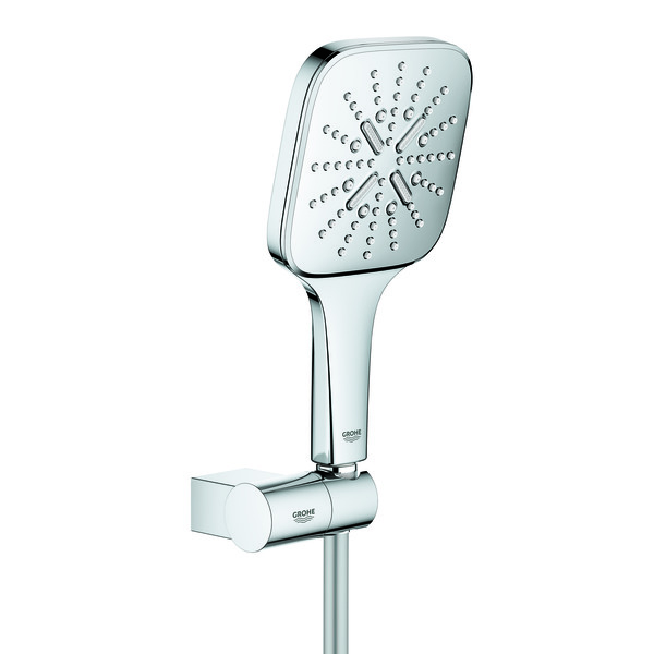 Rainshower-SmartAvtive-130-Cube-handdusj-mholder-krom_4224154 Rainshower SmartAvtive 130 Cube hånddusj m/holder, krom - Image 1