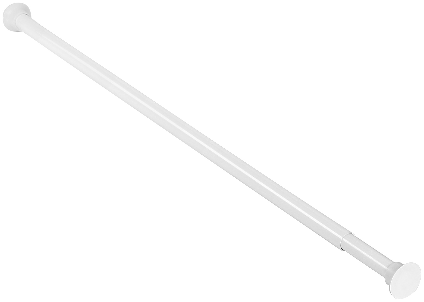 Safir-dusjstang-rett-teleskop-75-125-cm-hvit_7550052 Safir dusjstang rett teleskop 75-125 cm, hvit - Image 1