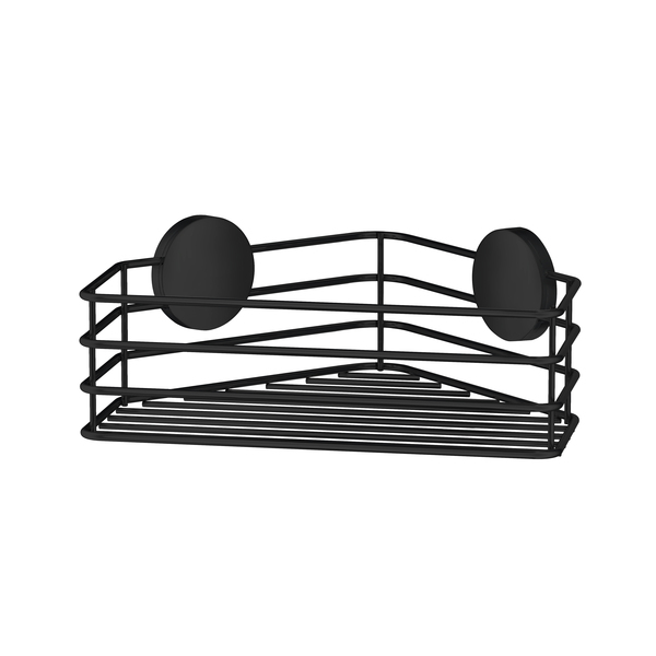 Smedbo-dusjkurv-hjorne-selvklebende-sort_1437037 Smedbo dusjkurv hjørne selvklebende, sort - Image 1