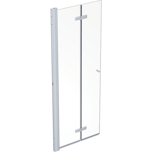 Space-foldedor-700x2000-mm-hoyre-borstetklart-glass_1381845 Space foldedør, 700x2000 mm høyre, børstet/klart glass - Image 1