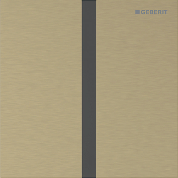 Urinalstyring-batteridrift-type40-square-messing_1387811 Urinalstyring batteridrift type40 square, messing - Image 1